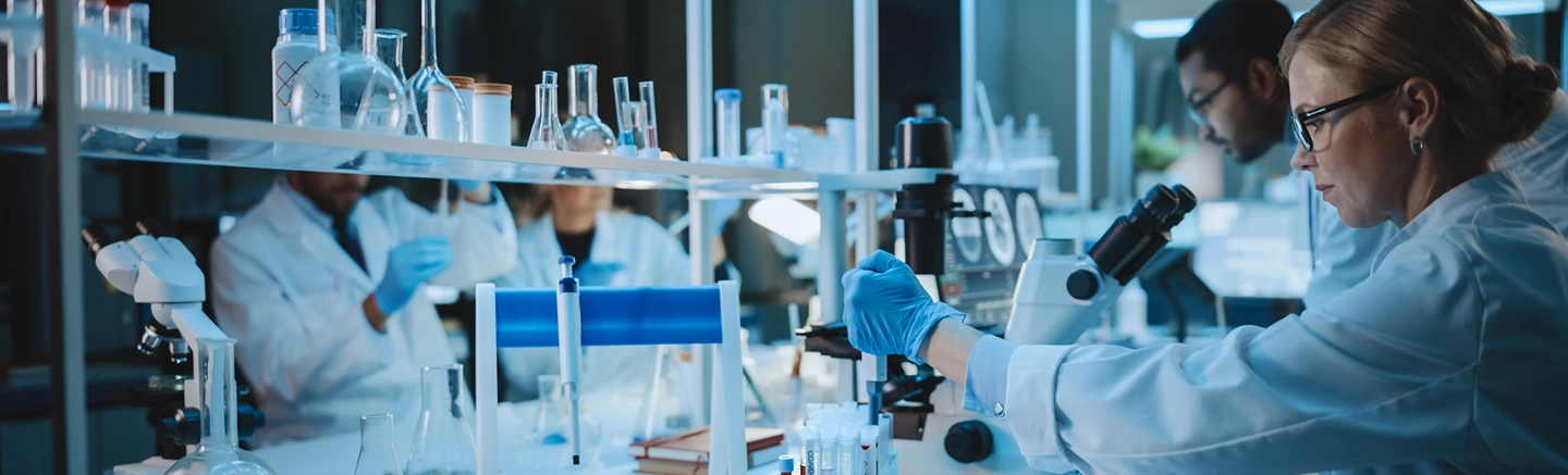 Woman working in a laboratory